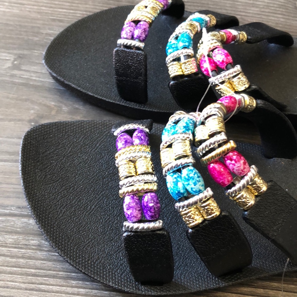 Pali Hawaii 🌴 Beaded Slider Sandals